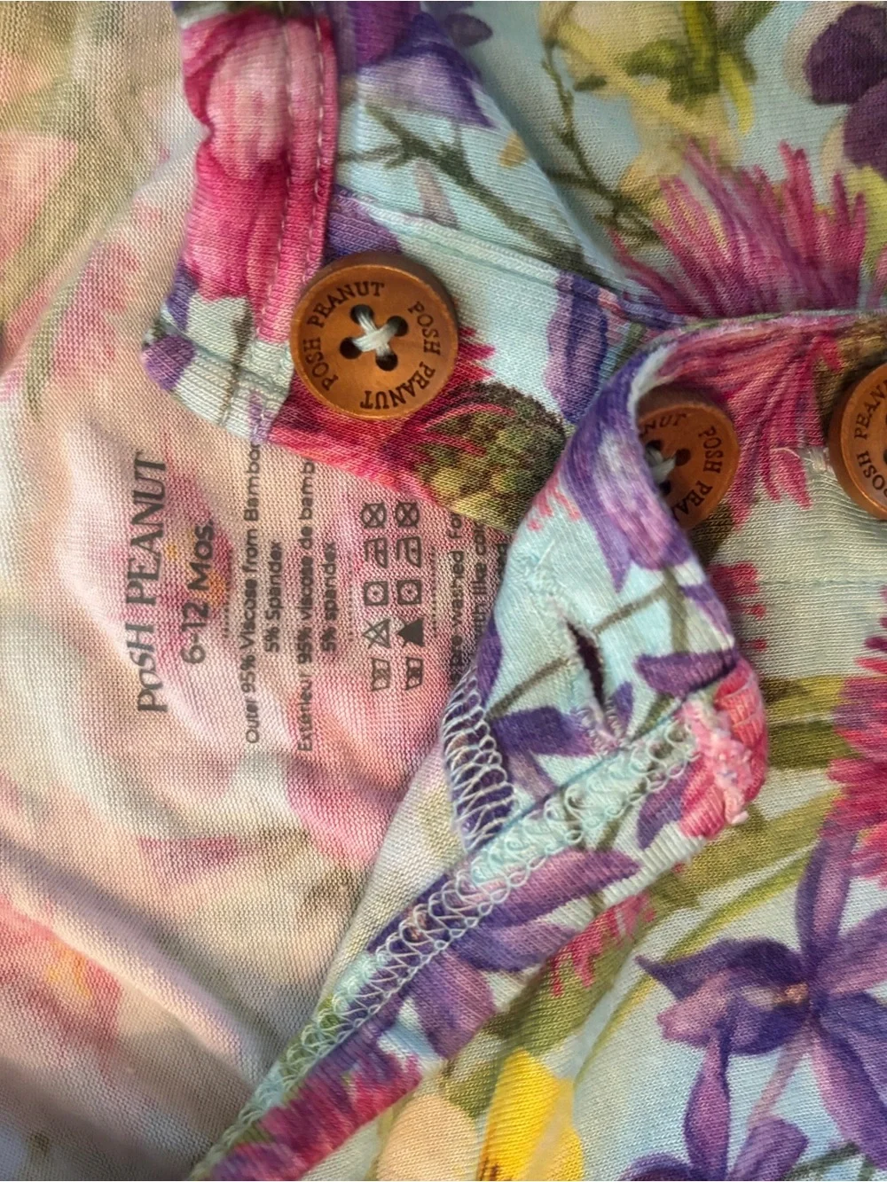 2 Floral Posh Peanut outfits, 6-12 mos